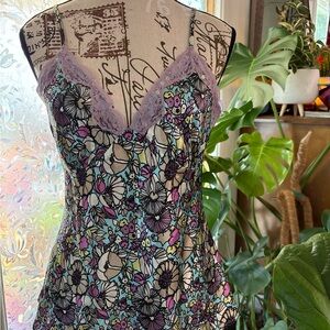 Nicole Purple Lace Floral Top